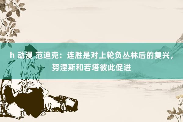 h 动漫 范迪克：连胜是对上轮负丛林后的复兴，努涅斯和若塔彼此促进