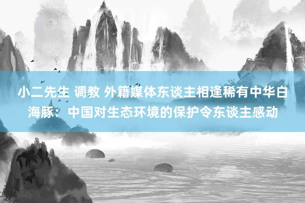 小二先生 调教 外籍媒体东谈主相逢稀有中华白海豚：中国对生态环境的保护令东谈主感动