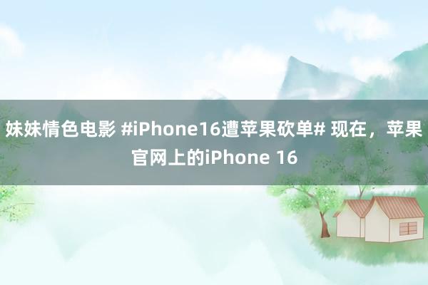 妹妹情色电影 #iPhone16遭苹果砍单# 现在，苹果官网上的iPhone 16