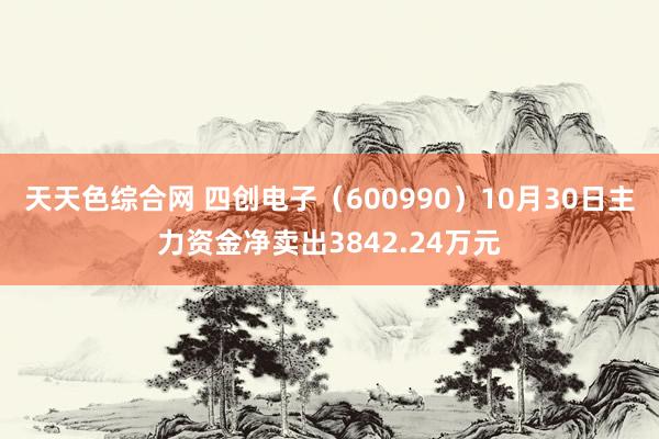 天天色综合网 四创电子（600990）10月30日主力资金净卖出3842.24万元