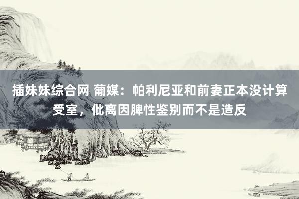 插妹妹综合网 葡媒：帕利尼亚和前妻正本没计算受室，仳离因脾性鉴别而不是造反