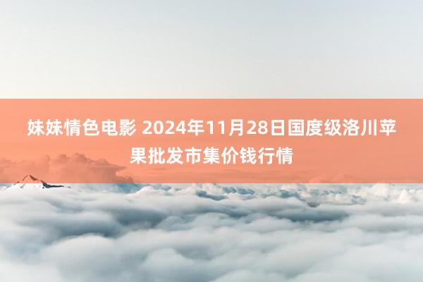 妹妹情色电影 2024年11月28日国度级洛川苹果批发市集价钱行情