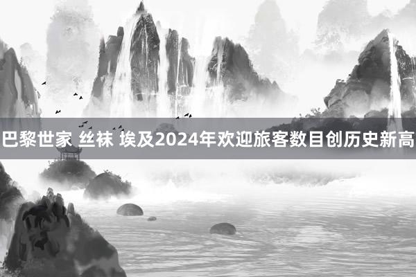 巴黎世家 丝袜 埃及2024年欢迎旅客数目创历史新高